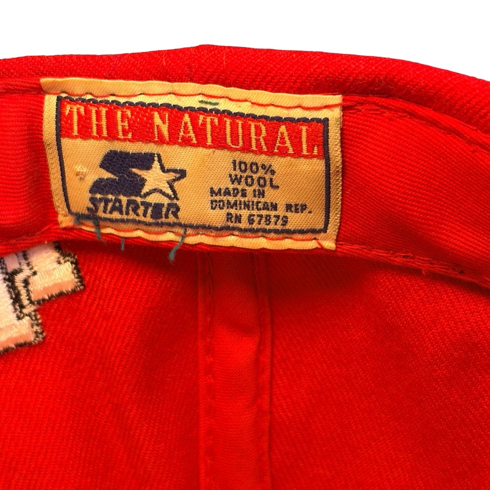 Vintage Starter Indiana Hoosiers 1990s Red Wool Snapback Hat Vintage NCAA Cap - Picture 6 of 8